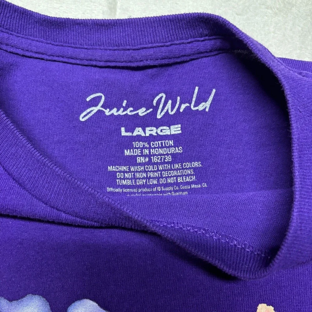 Juice‎ WRLD T-Shirt Purple Daisy Chicago Size L Fits Medium M